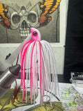 Pink shad weedless swim bait