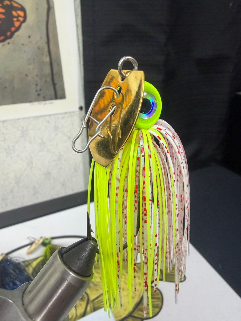 Chartreuse bleeding shad