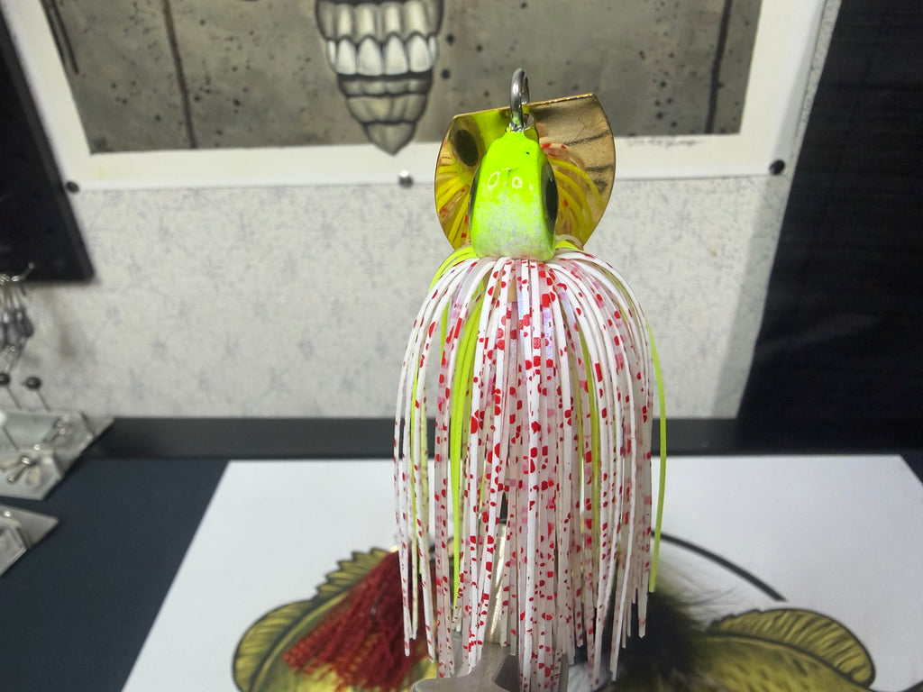 Chartreuse bleeding shad