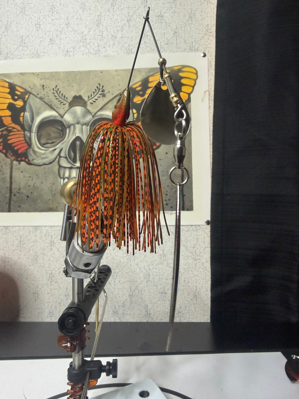 Pumpkin Fire Shad Spinnerbait